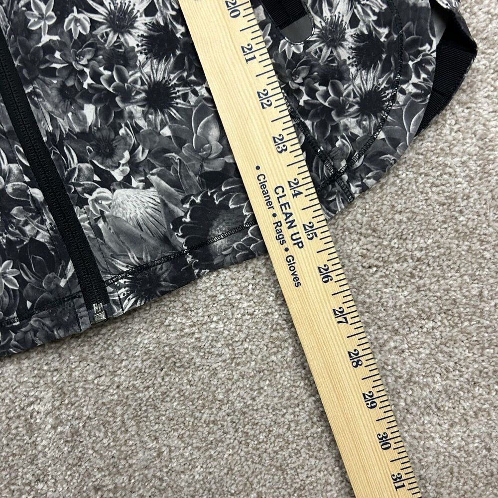 Lululemon Ventilated Running Full-Zip Zip in Hoodie Jacket Women's size 6 Floral - Picture 5 of 8